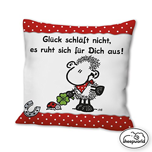 Sheepworld Cuscino, Multicolore, 40 x 40 cm