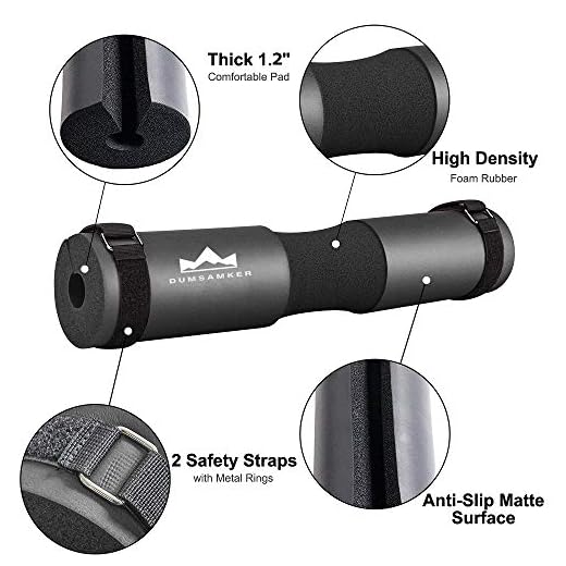 Barbell Pad Squat Pad for Squats, Lunges and Hip Thrusts Foam Sponge Pad - Provides Relief to Neck and Shoulders While Training