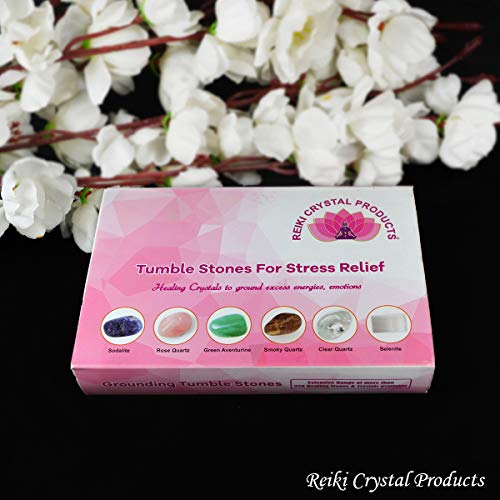 Image of Reiki Crystal Products Certified Natural Crystal Tumble Stone Kit | Multiple Crystal Stone Sets for Meditation, Reiki, Chakra & Spiritual Practices
