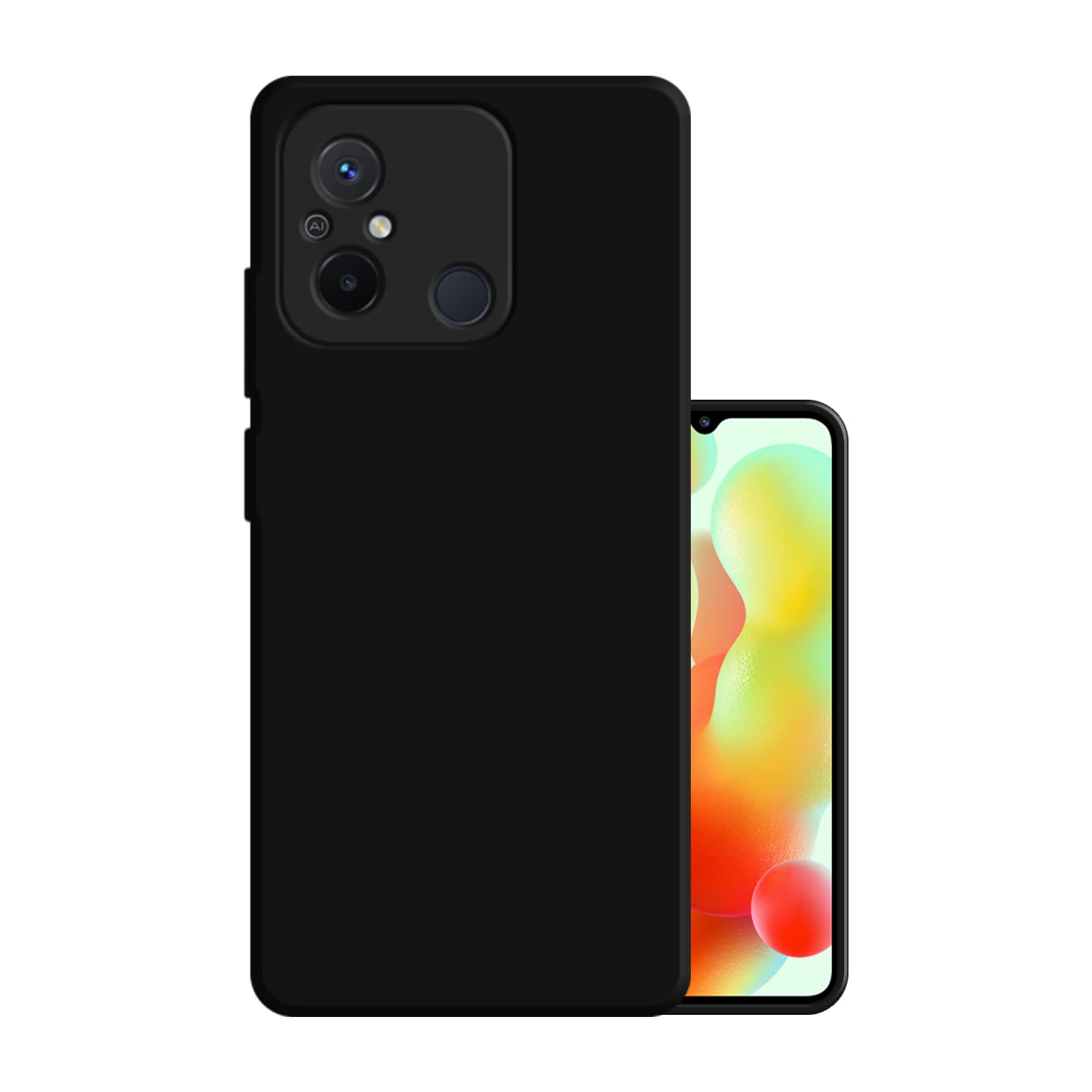 HELLO ZONE Rubber Exclusive Matte Finish Soft Back Case Cover for Xiaomi Redmi 12C - Black (B0C1Z6NXRD) Amazon Price History, Amazon Price Tracker