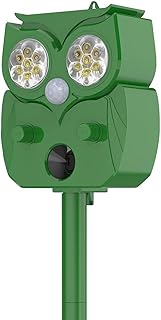 Solar Animal Repeller 1 Piece, Solar Ultrasonic Cat Deterrent, Cat Deterrent for Garden, Chasing Stray Cats, Dogs, Raccoons and Birds from Gardens, Farms, Fruit Plantations product image