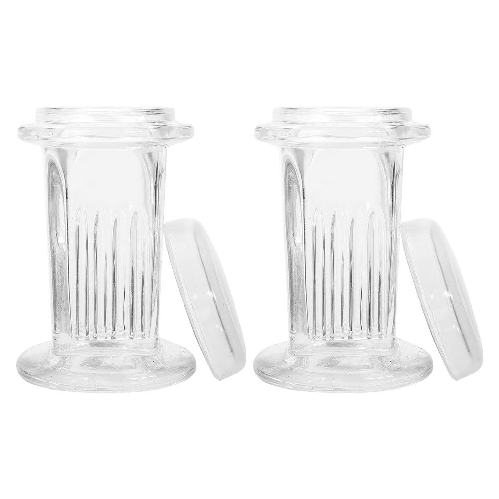 iplusmile 2 Pezzi vaso di colorazione di vetro barattoli coplin vaso di colorazione vetrina vaso per vetrini da microscopio vaso di vetro per vetrini di colorazione Transparent