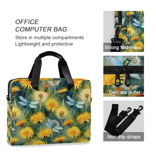 Maletín para portátil 15.6 pulg con estampado floral miniatura 6