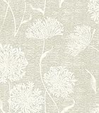 Safiyya Peel and Stick Wallpaper Faux Grasscloth Floral Contact Paper Beige Fabric Wall Paper Modern Linen Neutral Self Adhesive Removable Wallpaper for Bedroom 78.7'x17.3' Vinyl Rolls