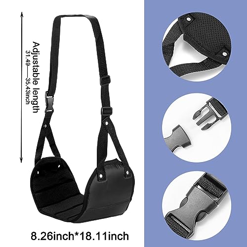 2 Stück Flugzeug Fußstütze - Höhenverstellbarer Reise Fußhocker