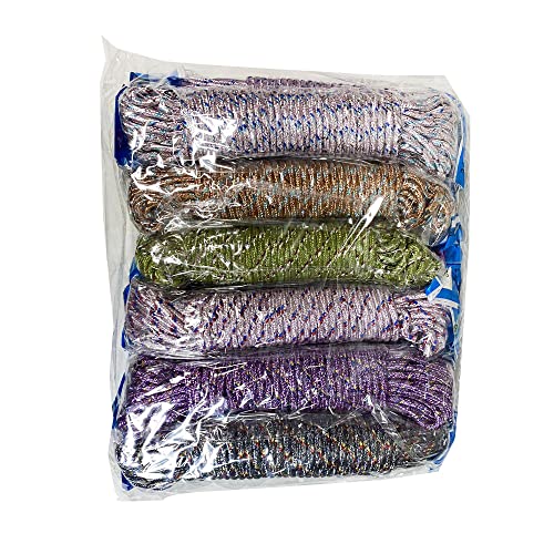 Corde à linge robuste avec noyau en acier, corde à linge pour intérieur, extérieur, jardin, 15 m