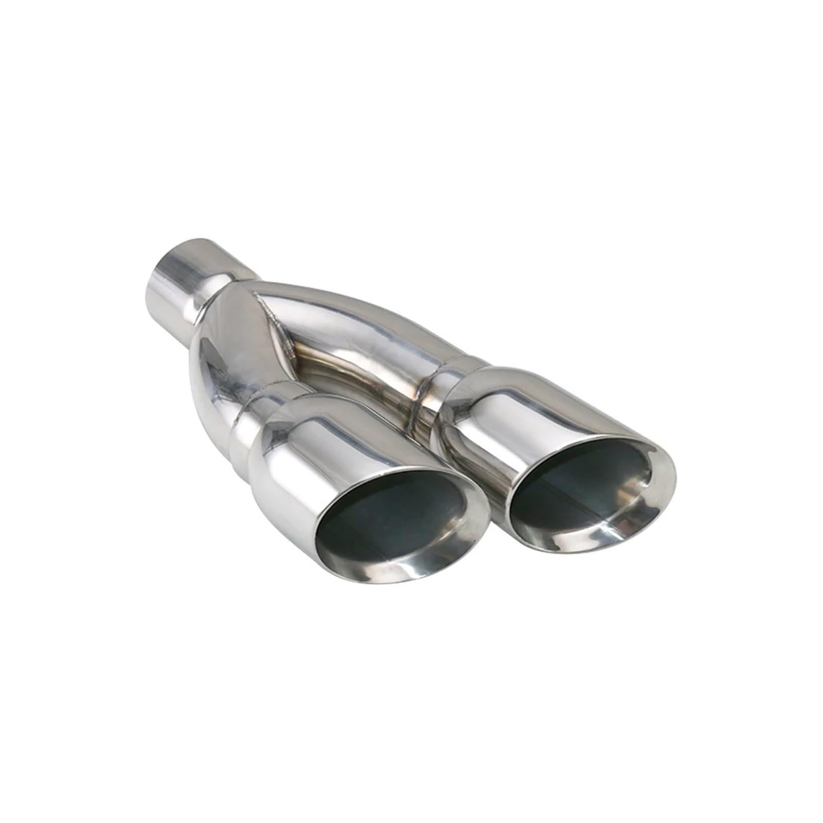 Terminali Di Scarico Doppi In Acciaio Inossidabile Interfaccia Da 80 Mm Uscita Da 102 Mm Tubo Di Scarico Per Auto Terminale Di Scarico Accessori Doppia Terminale Scarico