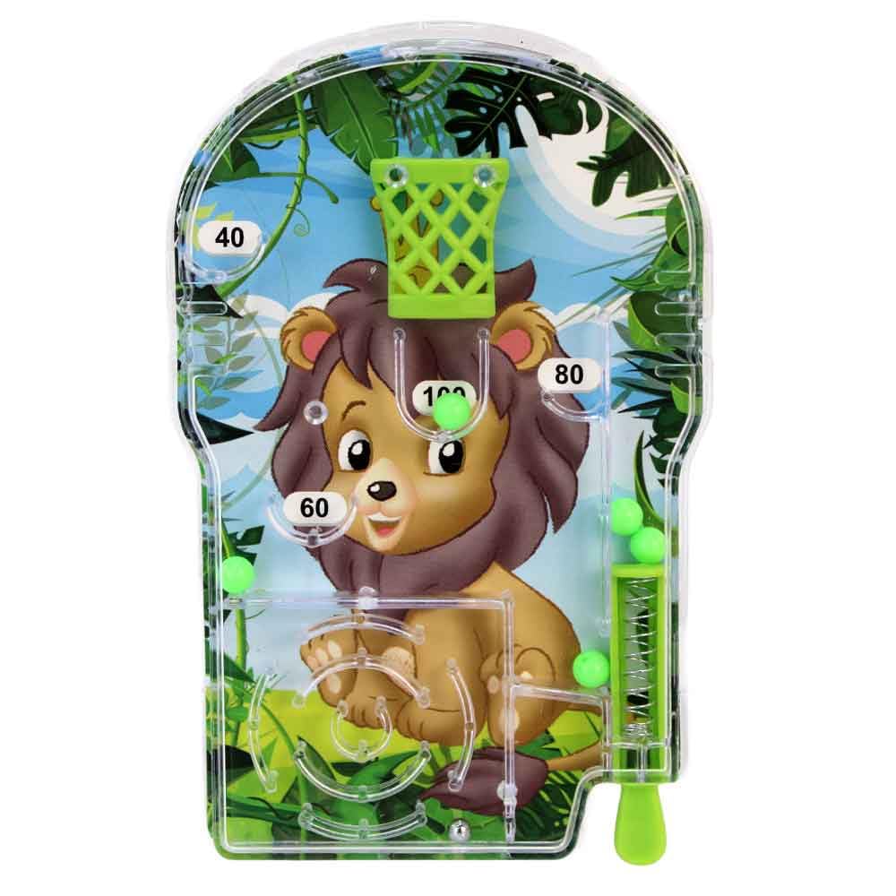 BEMIRO Mini Flipper Reisespiel, 48 Stück Set, ca. 12,5 cm, Dino Einhorn Tiermotive, Kunststoff, Gesellschaftsspiel für Kinder ab 3 Jahren