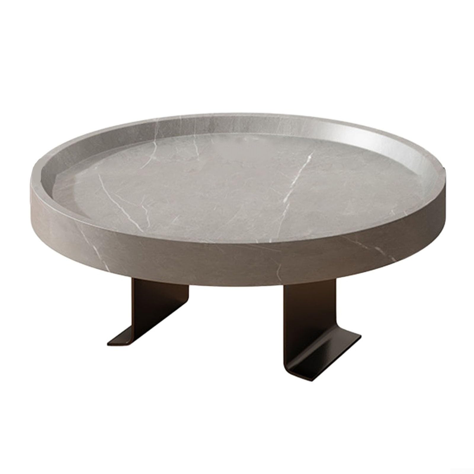 Tavolino in legno di dimensioni comode per la maggior parte dei divani, perfetto per gustare le tue bevande preferite (grigio)