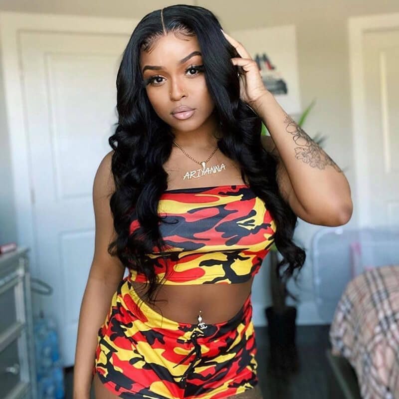 Miniatura 9 de Pelucas de cabello humano ondulado con encaje frontal, pelucas de cabello humano prearrancado HD 4x4, sin pegamento, densidad 150, pelucas de