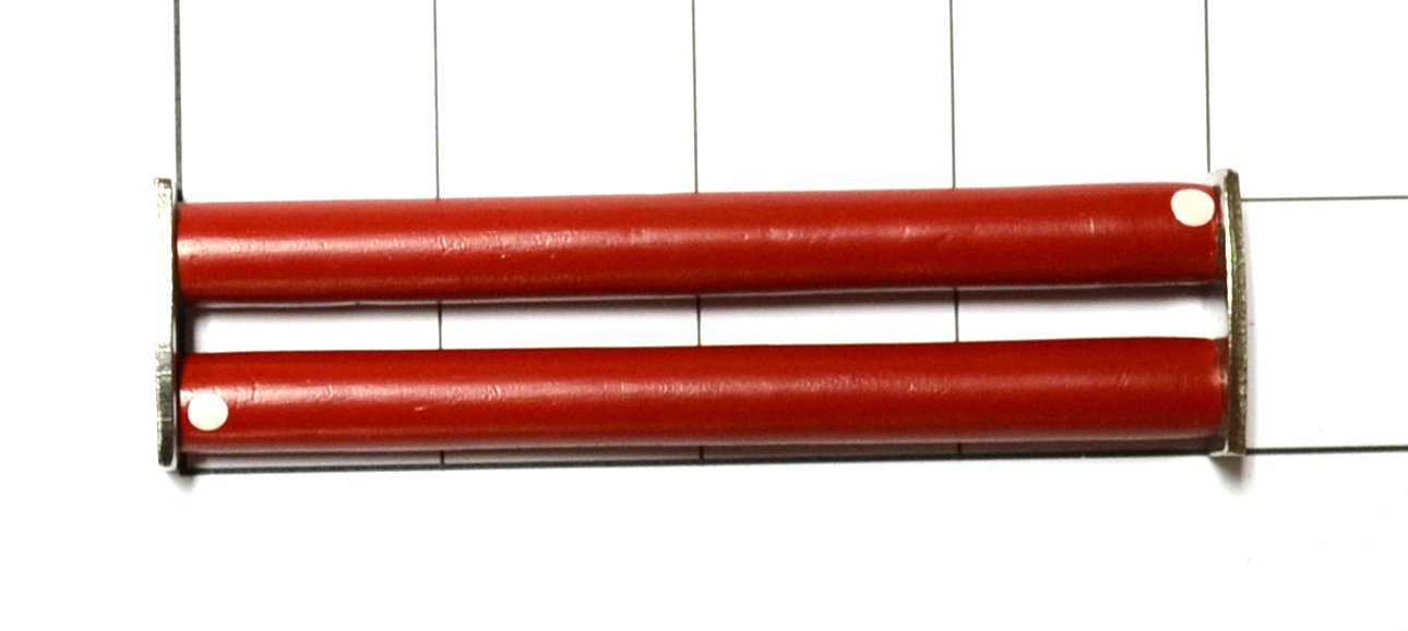 Eisco Labs Cylindrical Magnets (Set of 2), Alnico, 4" Length - 3/8" Diameter