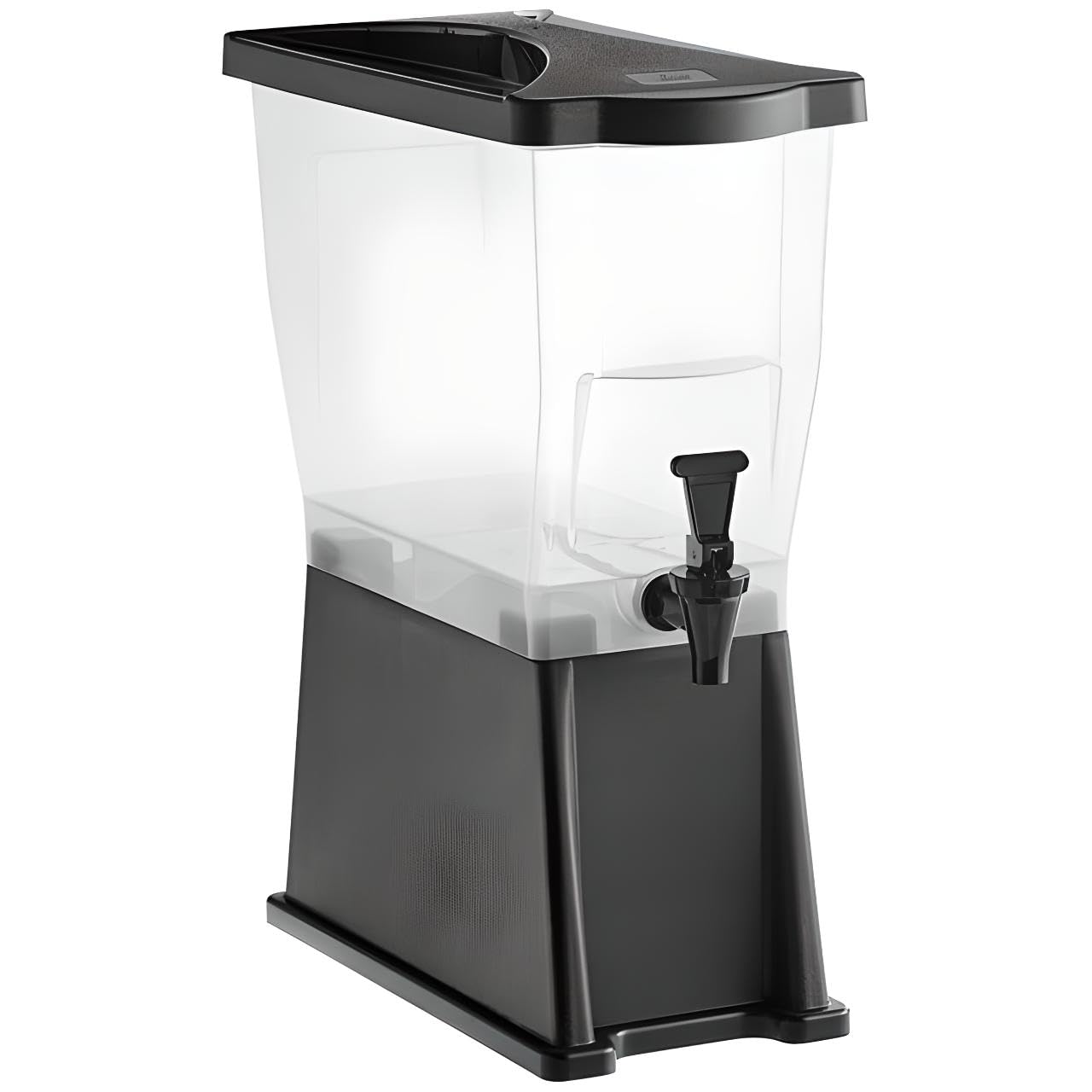 OCS Parts 3 Gallon Beverage Dispenser with Base and Labels for Drink Identification | Black | Dishwasher and Freezer Safe Dispenser for Iced, Tea, Juice, Lemonade and Horchata
