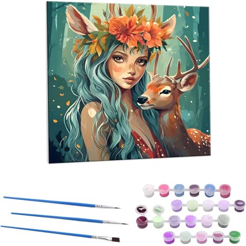 ̎q G Paint by Numbers hG Lbg l ʂ肦 lphGLoXNtg  LoXA[g uVƃANG̋, ItBX CeA rO, ւ̃Mtg 80x80cm (t[