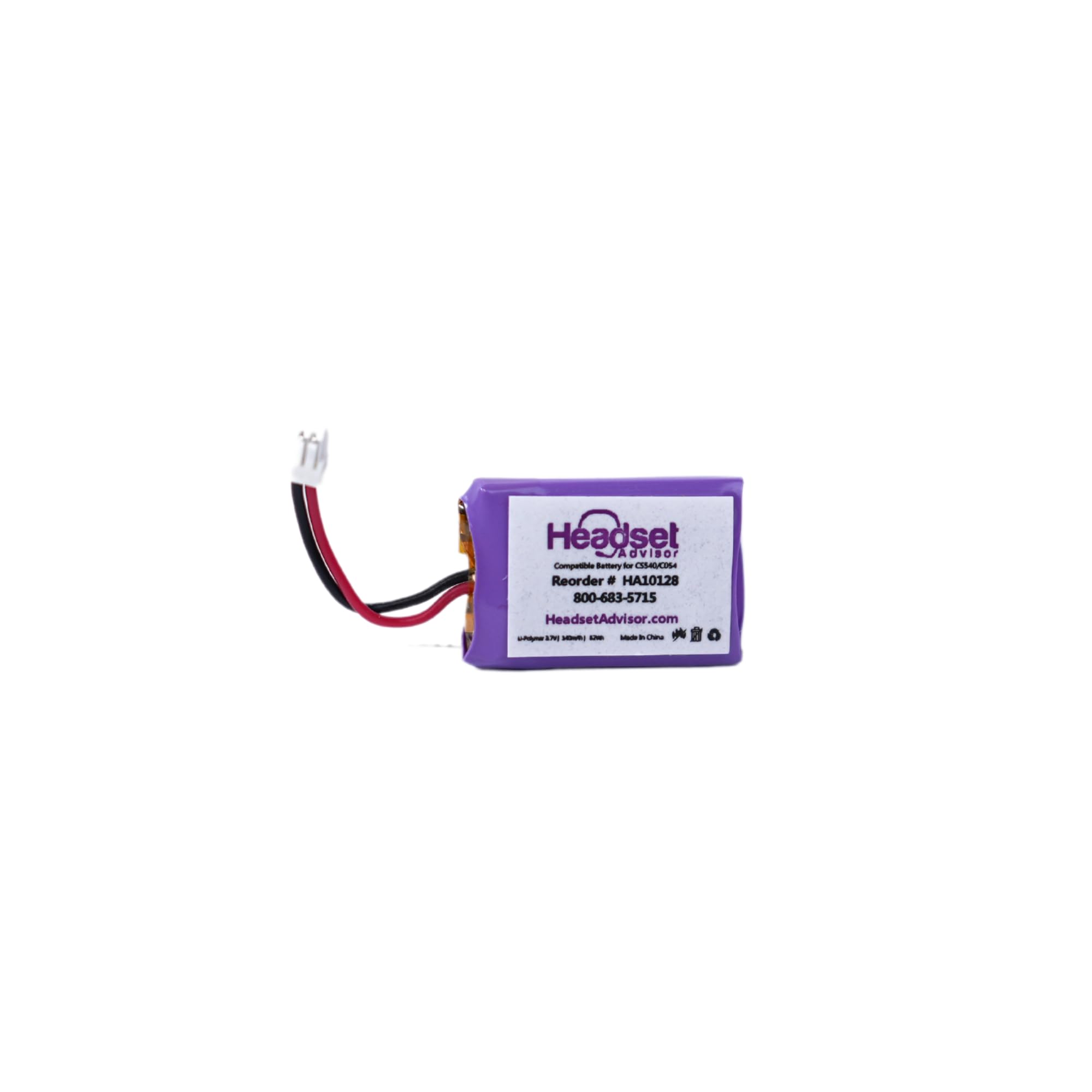 Plantronics CS540, CS540A Batterie De Rechange Pour Plantronics 84479-01 Et 86180-01