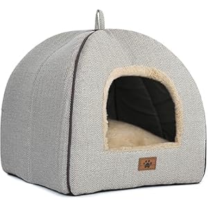 Cat Bed for Indoor Cats – Cat Cave Beds Cat House Cat Tent with Removable Washable Cushioned Pillow, Soft Kitten beds,Cat Beds & Furniture, for Small and Medium Pet Bed