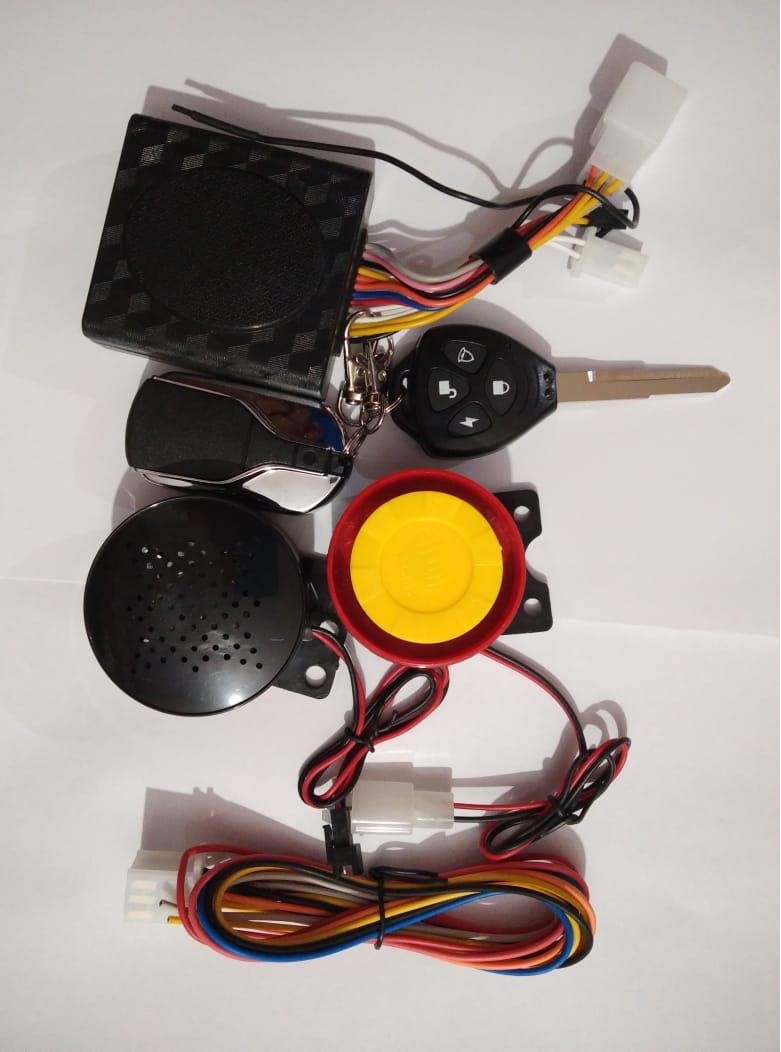 AUTONEST Bike Voice Assist Central Locking Alarm System (Black) Remote for Bajaj Pulsar 150 DTS-I Type 2