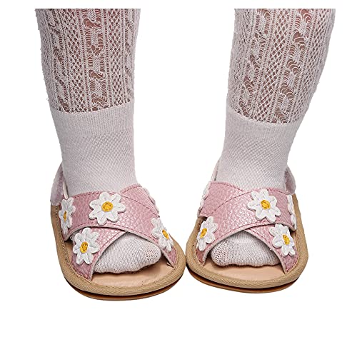 Toddler Baby Shoes Girl Boy First Open Sandals Shoes Walkers Toddler Infant Baby Leisure Toe Girls (Pink, 5.5 Toddler)2
