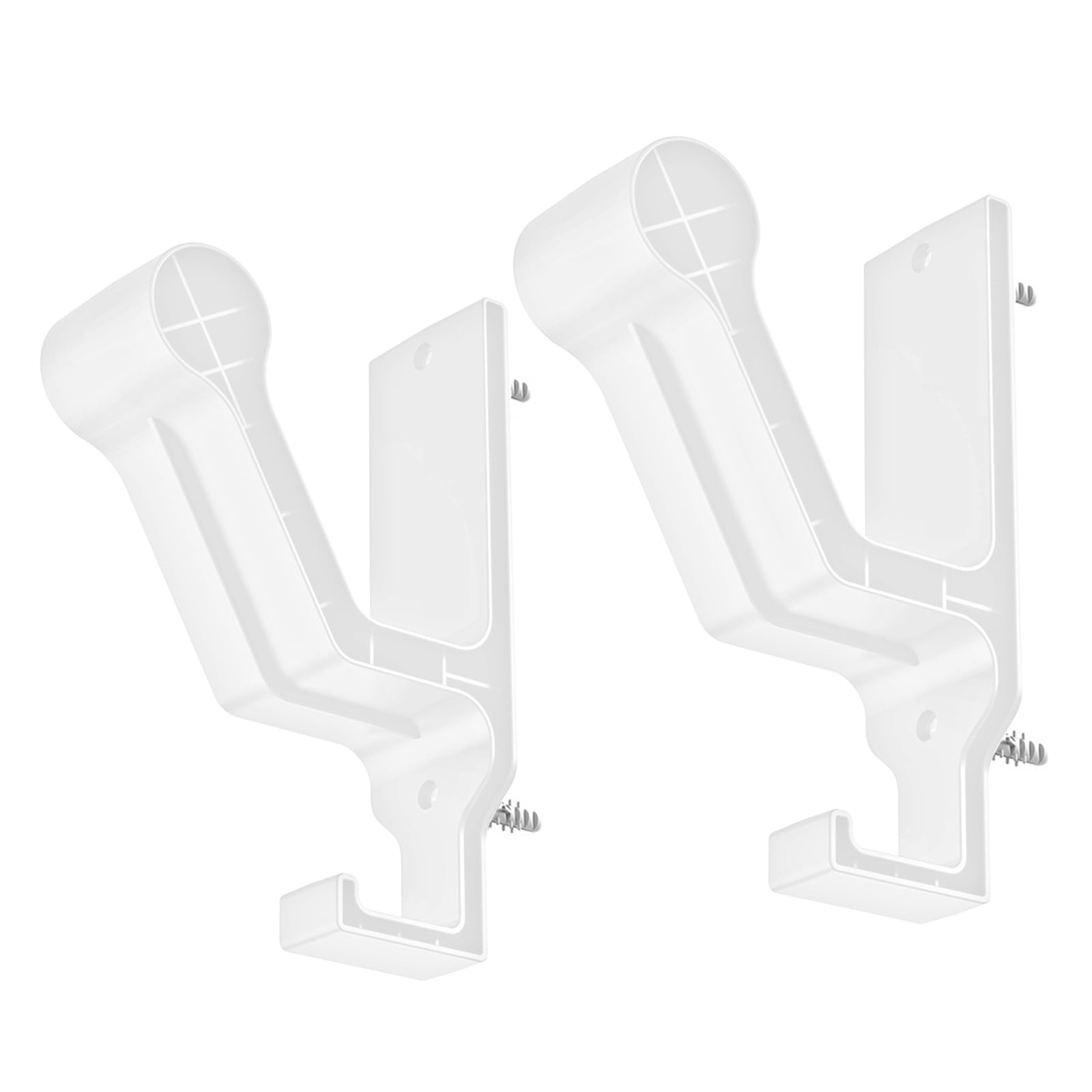 Yrohgkpn White Multipurpose Headphone Wall Hanger Space Saving Hook Earphone Organizers Wall Hook With Screws For Multiple Use Headphone Mount