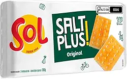 BISCOITO CREAM CRACKER ORIGINAL SALT PLUS SOL 360G