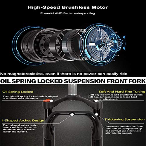 image for Santa Electric Bike 6-Speed-Gear City E-Bike with 26