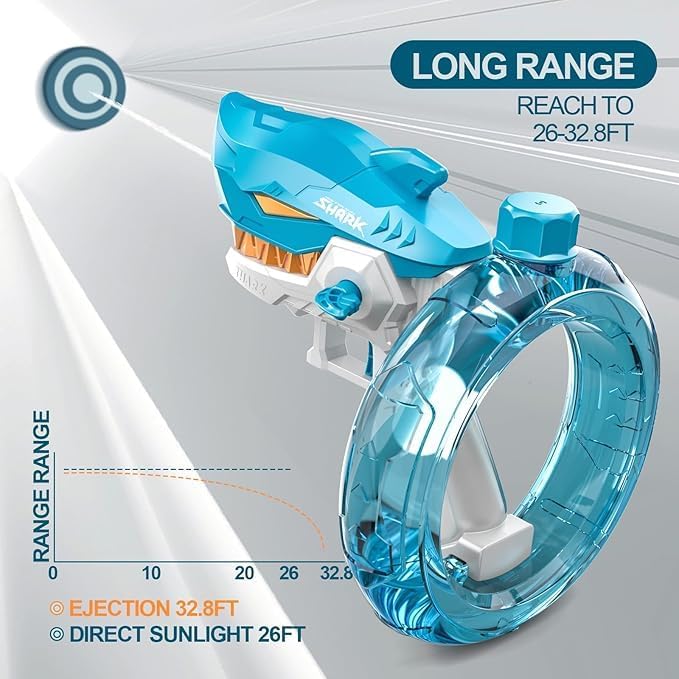 Image of High-Pressure Water Shooter Gun - Ultimate Splash Soaker Toy for Kids and Adults, Perfect for Pool, Beach, and Backyard Fun, Ideal for Summer Water Battles, Outdoor Games (WG2)