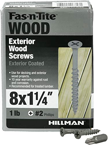 Tornillos para Madera con Epoxi Exterior Gris #8 x 1-1/4", Paquete de 181 miniatura 3