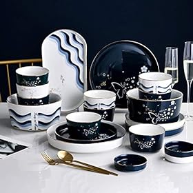 Elevate Your Dining Experience: Buy the Luxe 44-Piece Phnom Penh Porcelain Dinnerware Set – QUSYZD