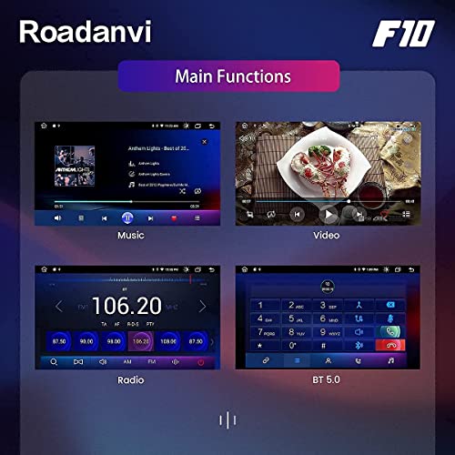 Roadanvi HD 10.2" Android Car Radio for Nissan Qashqai X-Trail Rogue 2014 2015 2016 2017 2018 Carplay Android Auto Head Unit IPS Touchscreen GPS Navigation Bluetooth 5.0 4G+64G WiFi+4G LTE Car Stereo - Image 4