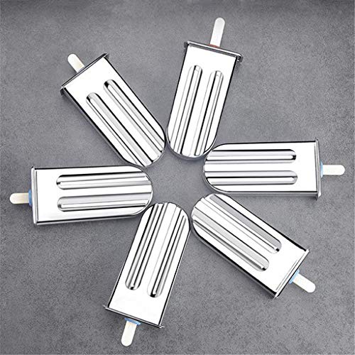 JDH EIS am Stiel aus Edelstahl, Hochleistungs-EIS am Stiel aus Edelstahl mit Bambusstock Ice Lolly Bars Stabhalter 6er… – Bild 7