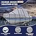 900D T Top Boat Cover -Heavy Duty Waterproof Trailerable Center Console Boat Cover fits for Beam Width Up to 116