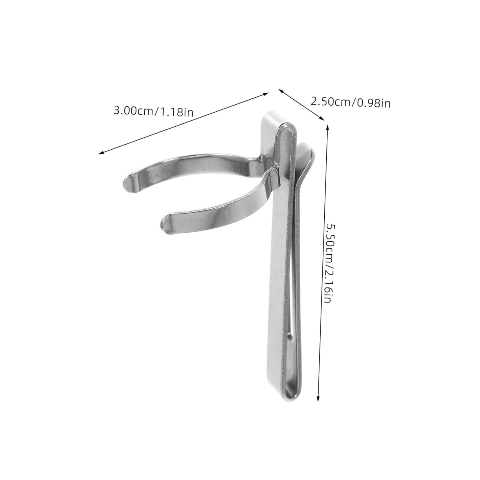 Yardenfun Stainless Steel Flashlight Belt Clip for Heavy Duty Mount with Locking Design Pocket Clip for Outdoor Use Secure Grip for Duty Adventure