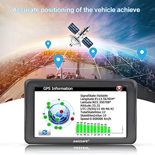 AWESAFE-Sat-Navs-for-Cars-7-Inch-Car-Sat-Nav-GPS-Navigation-Includes-Postcodes-Speed-Camera-Alerts-POI-Lane-Assistance-Truck-Lorry-Satnav-with-Sunshade