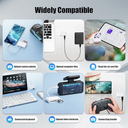 GOLDYIPE USB-C 3-in-1 SD/MicroSD Card Reader w/ USB 3.0 Port (iPhone, iPad, Mac & Android) - image 5