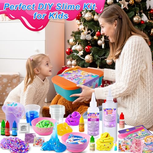 Yopinsand DSK05 Diy Slime Kit, Slime Making Kit For Girls, Butter Slime, Foam Slime, Cloud Slime With Add-Ins, Foam Balls, Charms, Glitters, Slime Party Favors Gift Toys For Kids 6-12 thumb #5