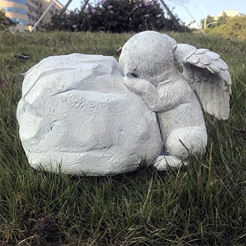 Claratut Personalized Dog Angel Pet Memorial Grave Marker Tribute Statue-Pet Headstone Memorial Garden Stones-Good Night My Friend.until We Meet Again #TOP4