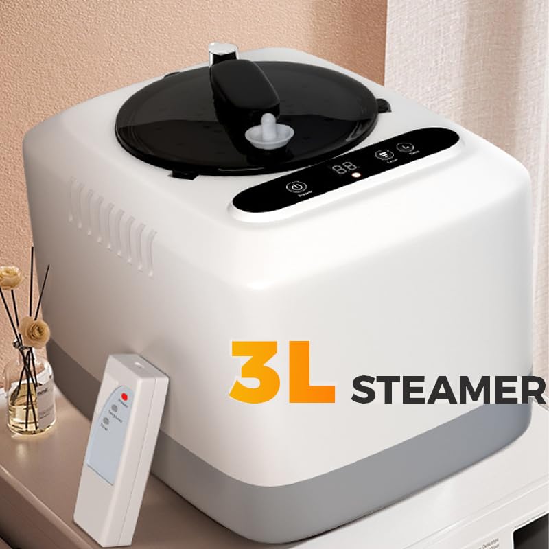 Tragbares Saunazelt für Zuhause, 3L Dampfgenerator, Fernbedienung, Faltbarer Stuhl für Therapie, Detox, Abnehmen - Ideale Wellness-Lösung
