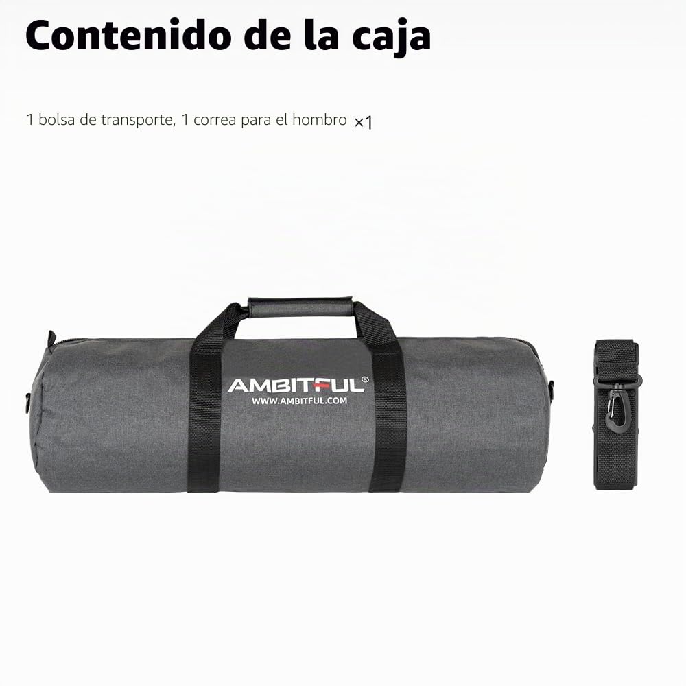 AMBITFUL versión ampliada trípode Bolsa de Transporte 100CM / 39.3inch para Soportes de luz, Soporte del Auge, Paraguas y Accesorios de fotografía trípode(100cm/39.3in) x (Φ22cm/8.66in)