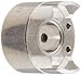 Ruland MJS19-8-A Jaw Coupling Hub, Set Screw Style, Polished Aluminum, 8mm Bore, 19.1mm OD, 27.2mm Length