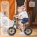 Bobike Toddler Balance Bike Toys for 2 to 5 Year Old Girls Boys Adjustable Seat and Handlebar No-Pedal Training Bike Best Gifts for Kids (Green)