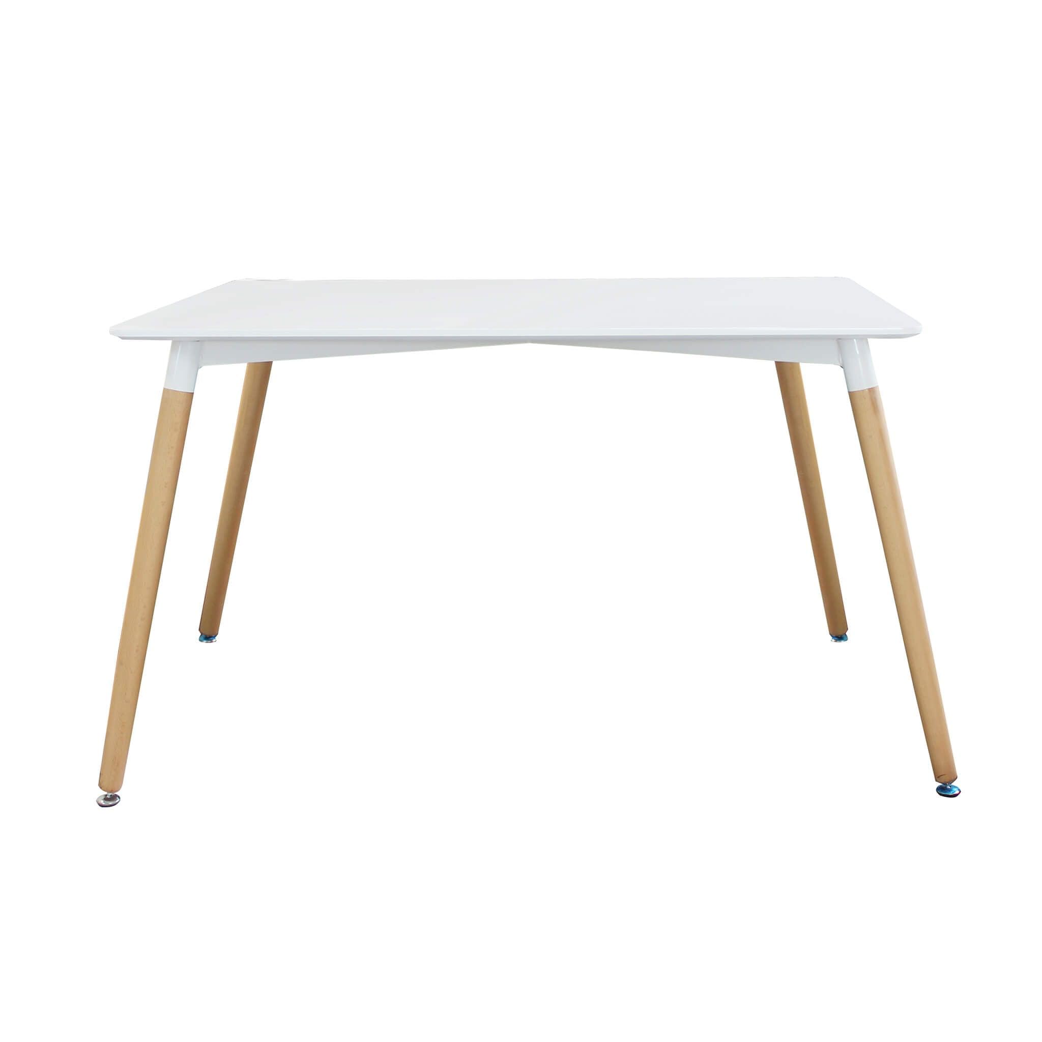 milani home s.r.l.s. Tavolo da interno di design scandinavo in plastica e legno 140x80