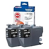 ブラザー工業 純正インクカートリッジ LC411BK-2PK ブラック 2個パック 対応機種多数 エコパッケージ 対応型番:DCP-J926N、MFC-J904N、MFC-J739DN、MFC-J939DN 他