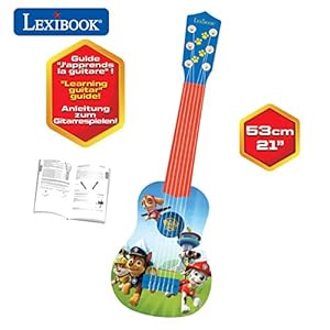 Paw Patrol Chase Mijn Eerste Gitaar, 6 nylon snaren, 53 cm, gids inbegrepen, blauw/rood, K200PA