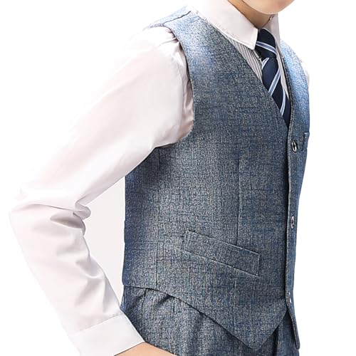 Boys Formal Suit Vest Solid Vest for Toddler Kids Formal Wedding Outfit3