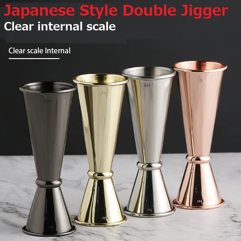 Amazon | ジガーカップ 30ml/60ml(1oz/2oz) カクテル メジャーカップ 