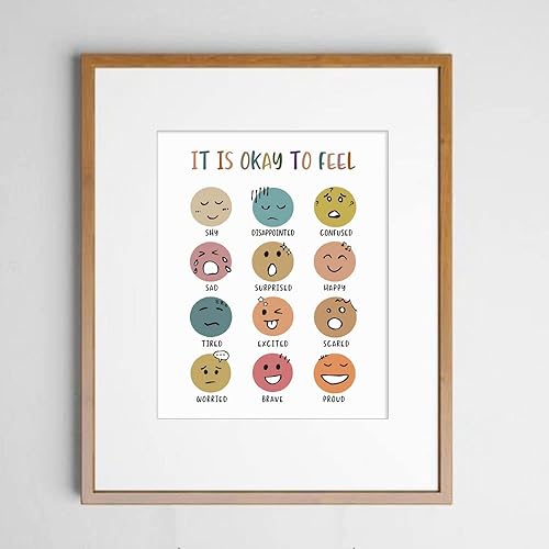 Miniatura 5 de It Is Okay To Feel, Boho Classroom Decor, Mental Health, Playroom Decor, Child Art, Back To School, Teacher Gifts, Classroom Decor, Classroom Wall
