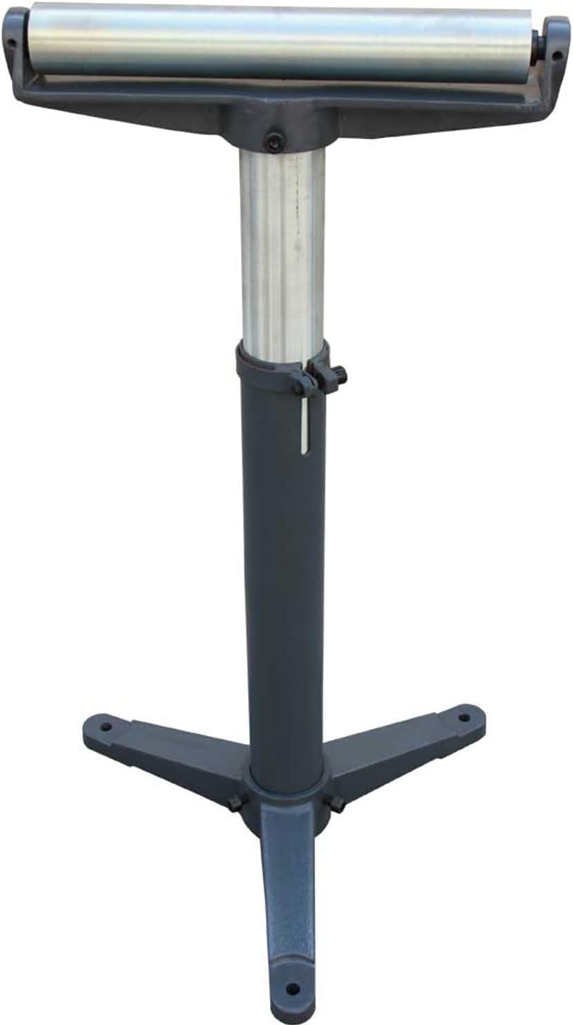 KAKA INDUSTRIAL RB-1100 Stands and Supports Kaka Super Duty Adjustable 24-Inch to 43-Inch Tall Pedestal Roller Stand with 12-Inch Ball Bearing Roller, 600 Lbs. Material Support
