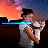 FlashingBlinkyLights LED Light Up Futuristic Saber Sword Toy Weapon with Motion Activated Sound...