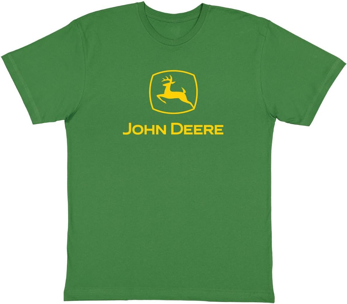 John Deere Mens Classic Yellow Logo Short Sleeve T-Shirt