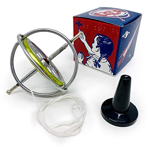 TEDCO Classic Gyroscope – Nostalgic Carton Edition - Timeless STEM Toy Since 1917 – Teaches Motion, Balance & Inertia – Made in USA