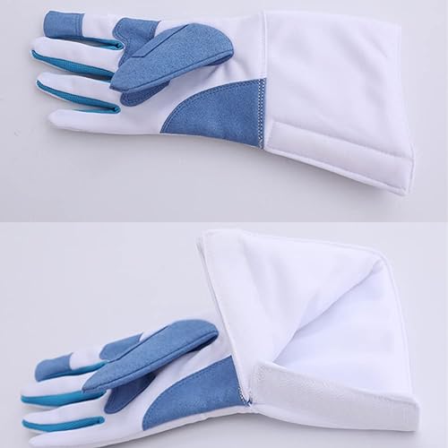 Miniatura 5 de Guantes de valla para niños adultos, guantes para práctica diaria de cerca, equipo de valla profesional (XXS-XXL)